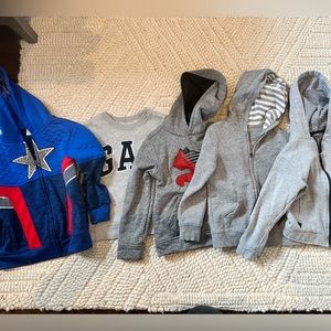 Lot of boys sweatshirts.